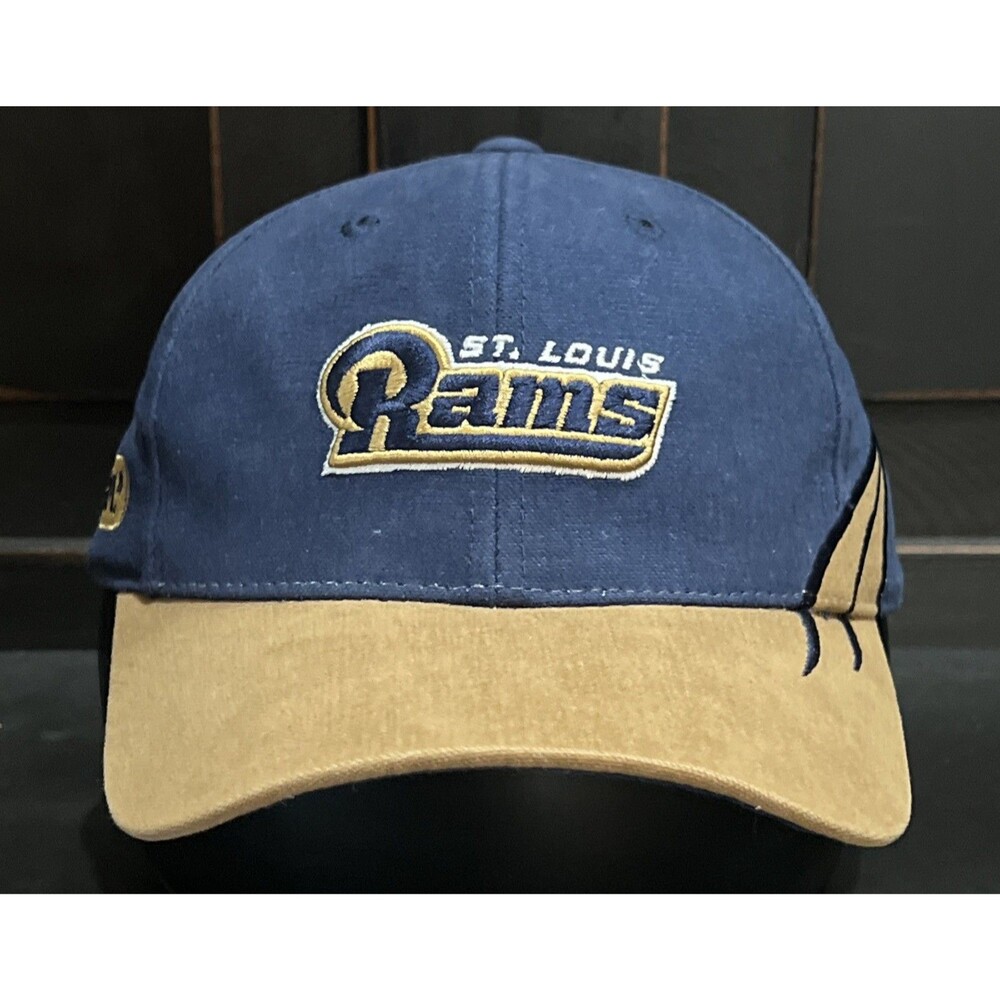 Vintage 90s SPL 28 St. Louis Rams Blue Gold Strapback Hat